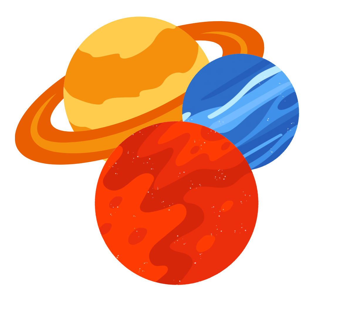 desenho de planetas